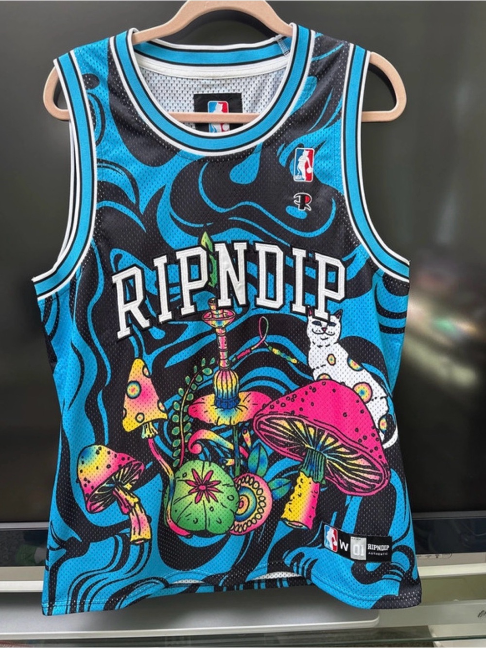 Ripndip Psychedelic Nikola Basketball Jersey Sz L
